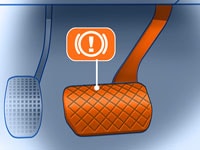 Freno di servizio comandato dall'arto inferiore sinistro con allargamento pedale (20.02 )