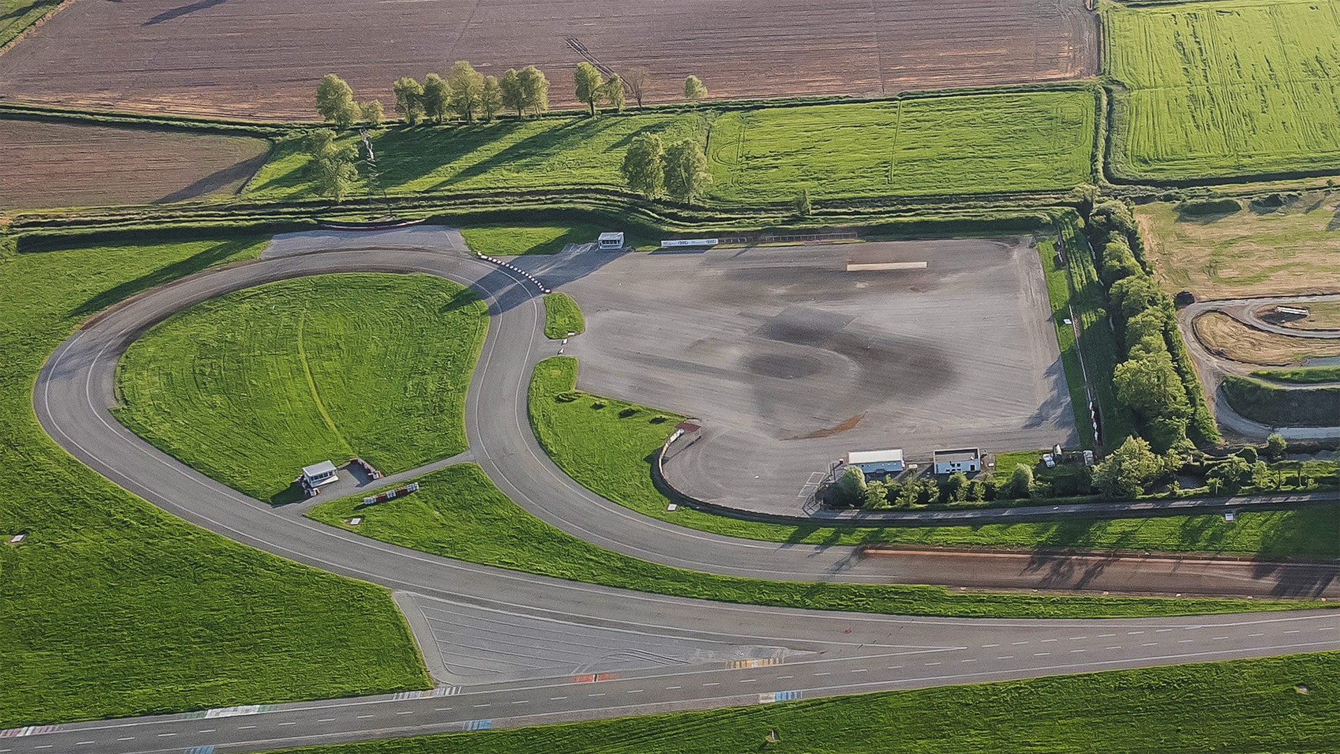 Curva della pista vista dall’alto