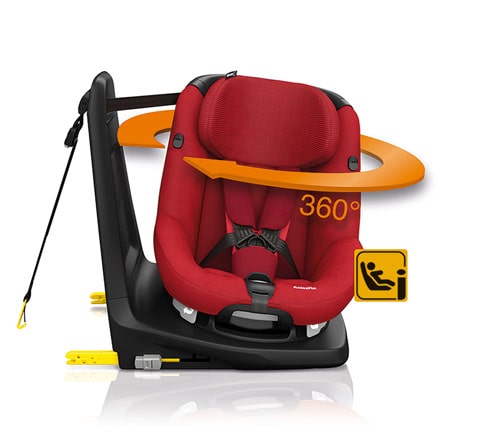 seggiolino assifix con sistema di rotazione