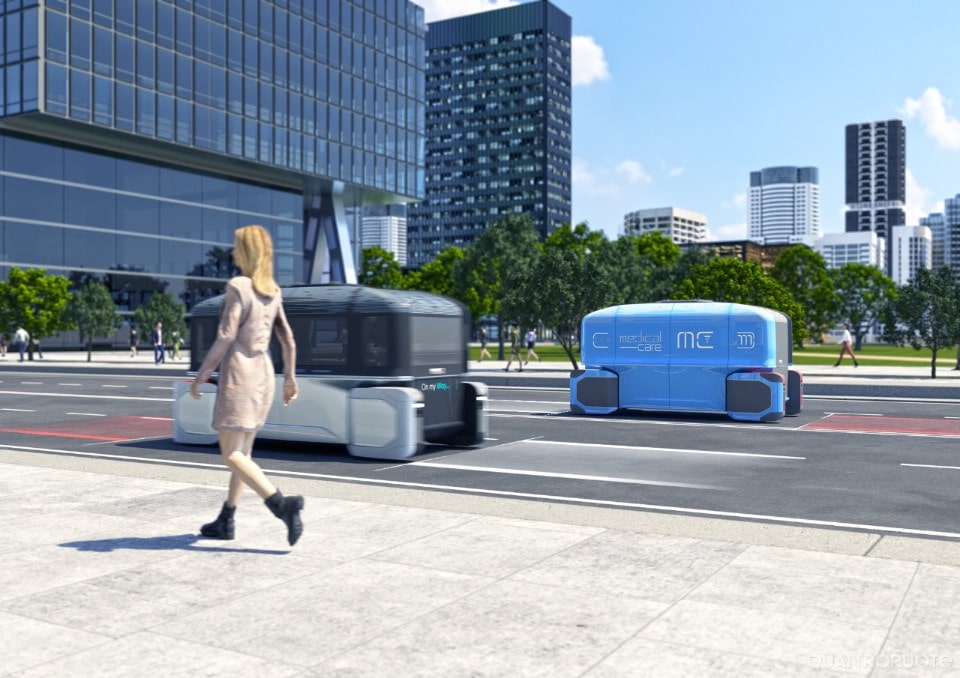 La capsula autonoma che sale in casa (o in ufficio)