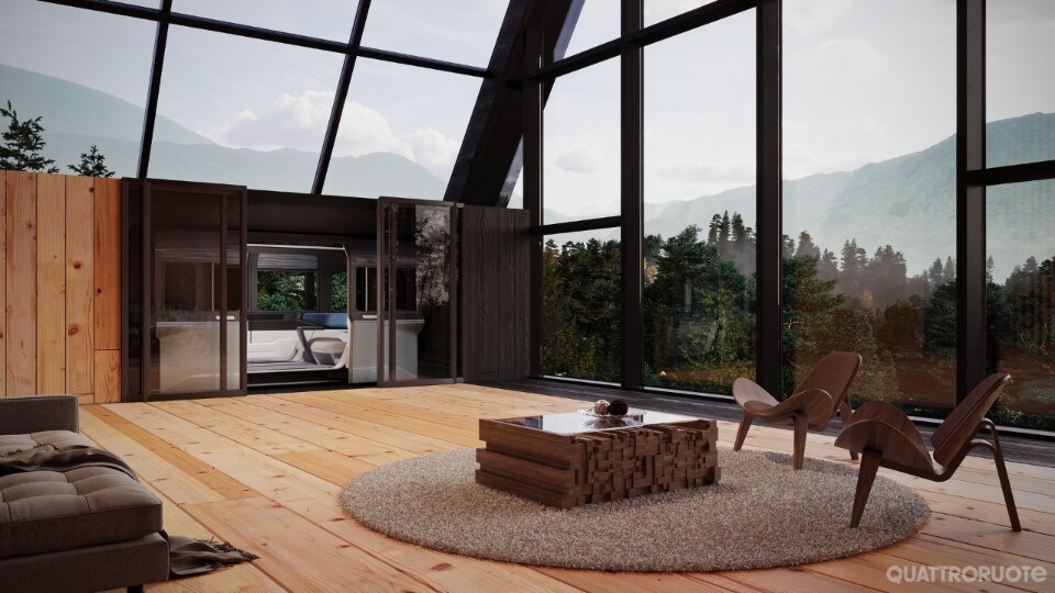 La capsula autonoma che sale in casa (o in ufficio)