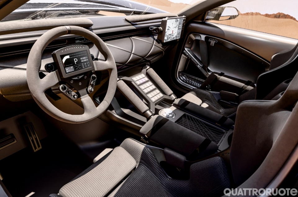 Genesis X Skorpio Concept, il V8 nero che divora le dune