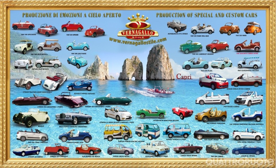 La Fiat 500L Capri Beach e le altre creazioni dell’atelier