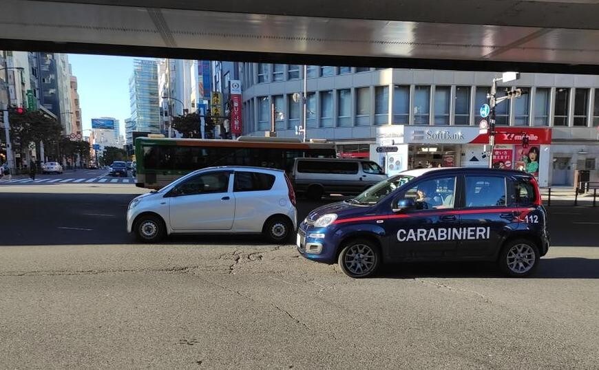 In Giappone con la livrea dei carabinieri