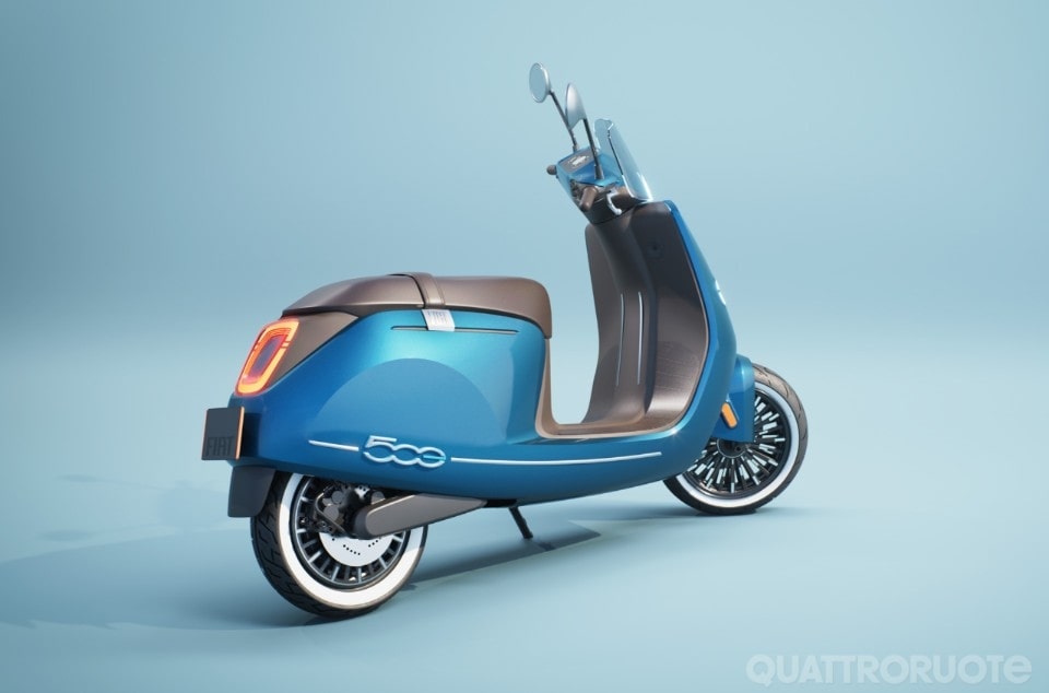 La 500 diventa uno scooter elettrico