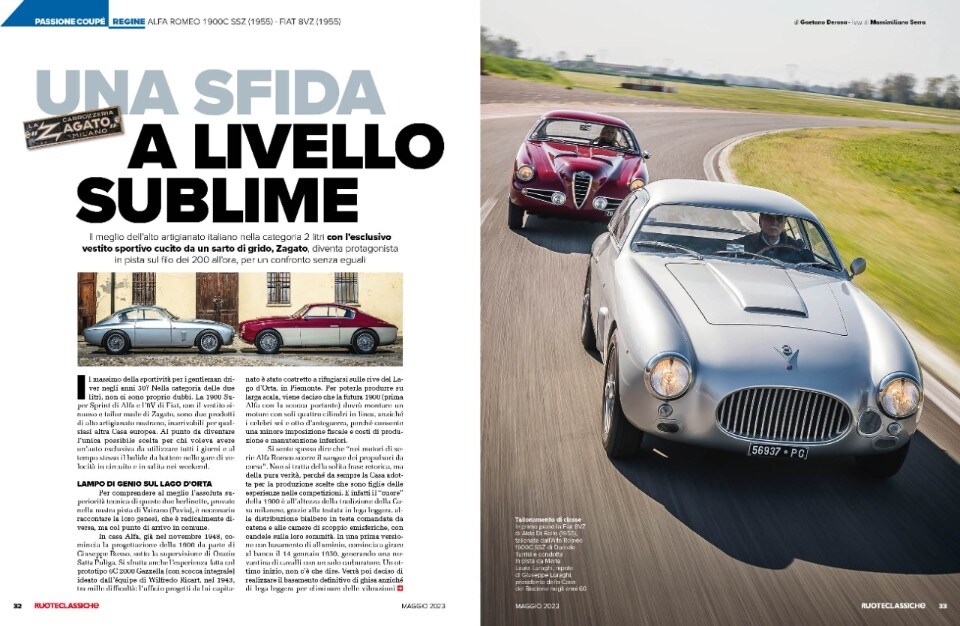 1 Ruoteclassiche 413 Regine Alfa Romeo 1900 SSZ Fiat 8VZ 1 Ruoteclassiche 413 Regine Alfa Romeo 1900 SSZ Fiat 8VZ
