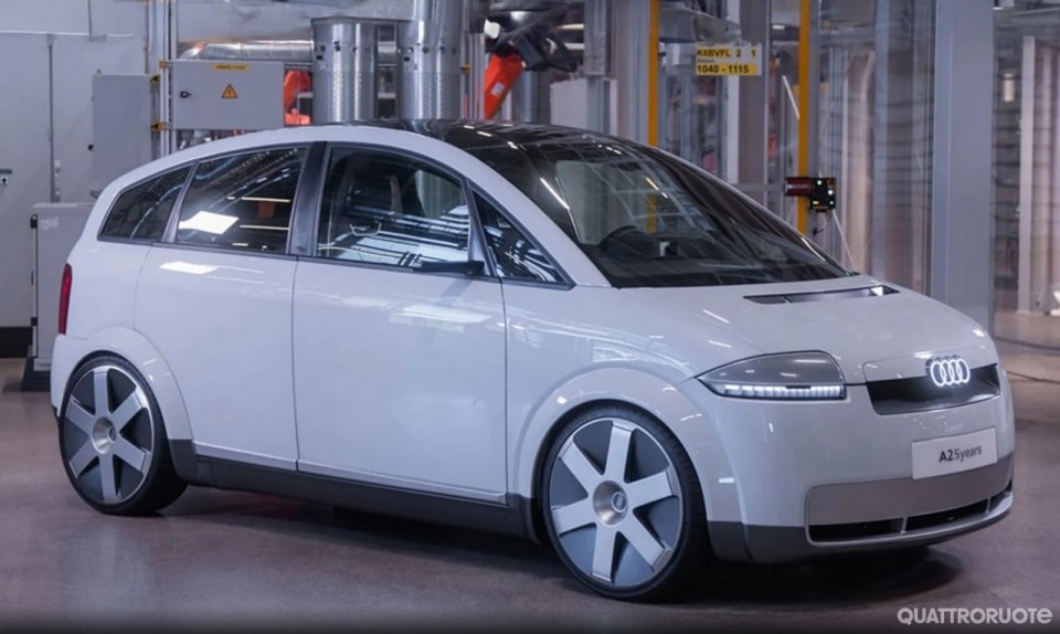 L'Audi A2 e-tron è in fase di test: avvistato il prototipo elettrico