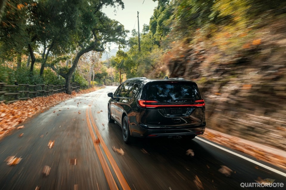 The 2021 Chrysler Pacifica lineup is highlighted by a new LED taillamp that communicates a more upscale lit appearance and transforms the visual feel by running the entire width of the rear end. The 2021 Chrysler Pacifica lineup is highlighted by a new LED taillamp that communicates a more upscale lit appearance and transforms the visual feel by running the entire width of the rear end.