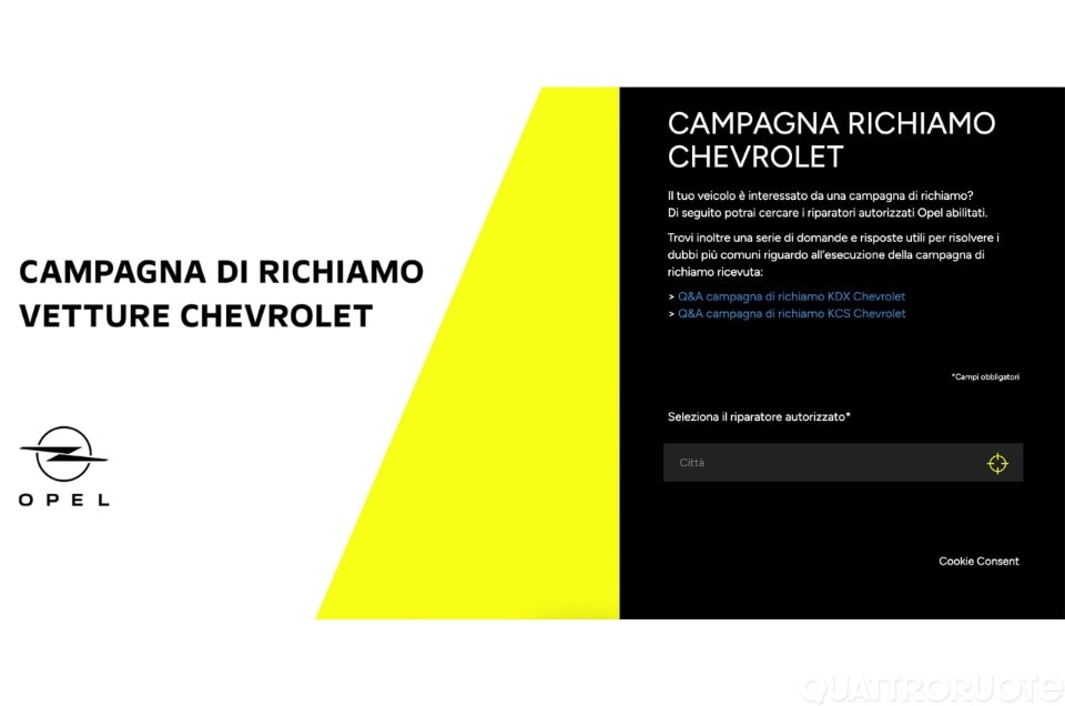 Richiami Chevrolet: l’airbag (nuovo) può attendere