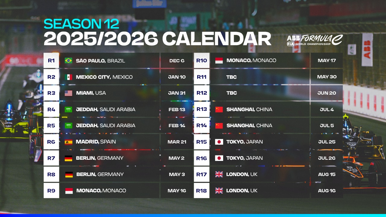 Svelato il calendario 2026