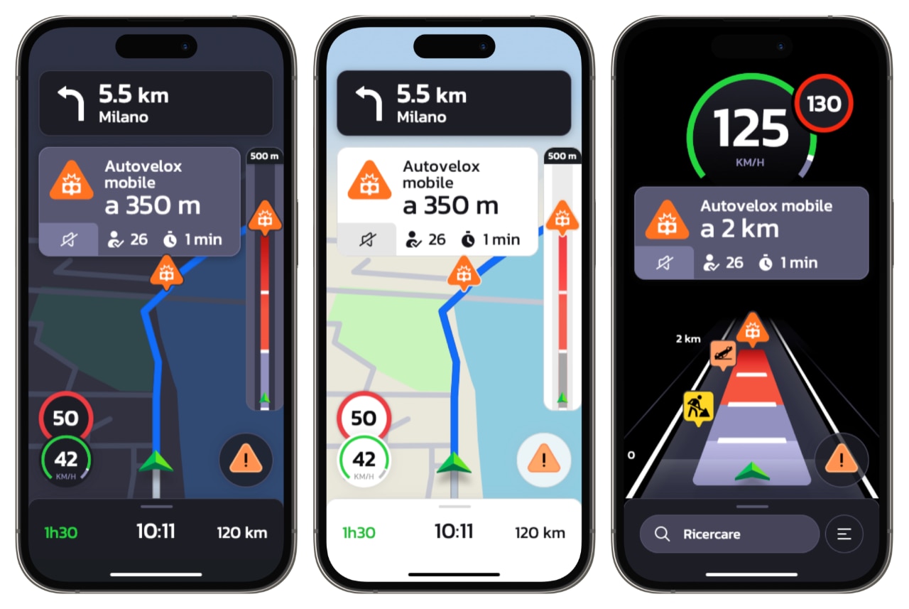 Arriva la nuova app con navigazione e autovelox