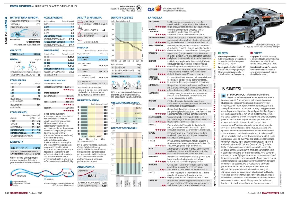 Audi R8, la tedesca con Dna emiliano