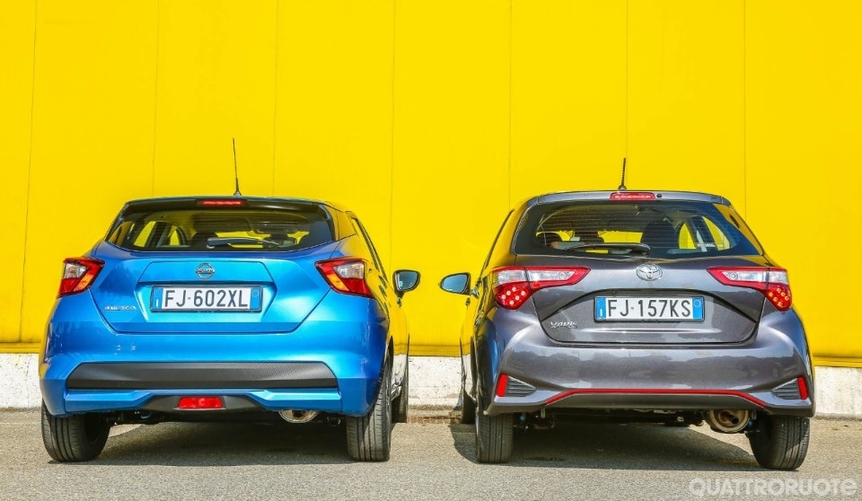 A confronto i mille aspirati di Micra e Yaris