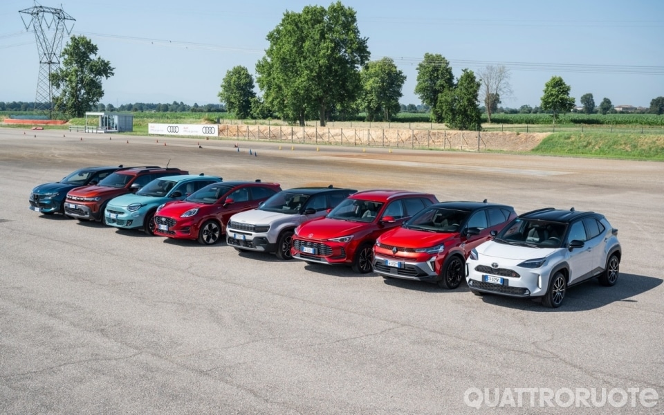 B-Suv ibride, sfida tra otto modelli mild e full
