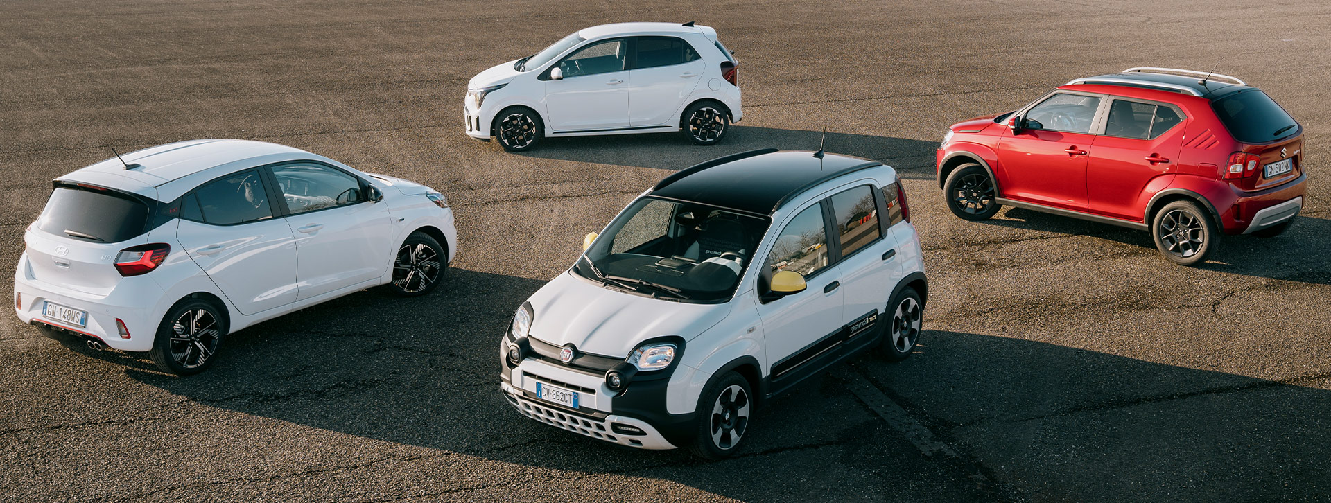 Panda, i10, Picanto e Ignis: sfida a quattro
