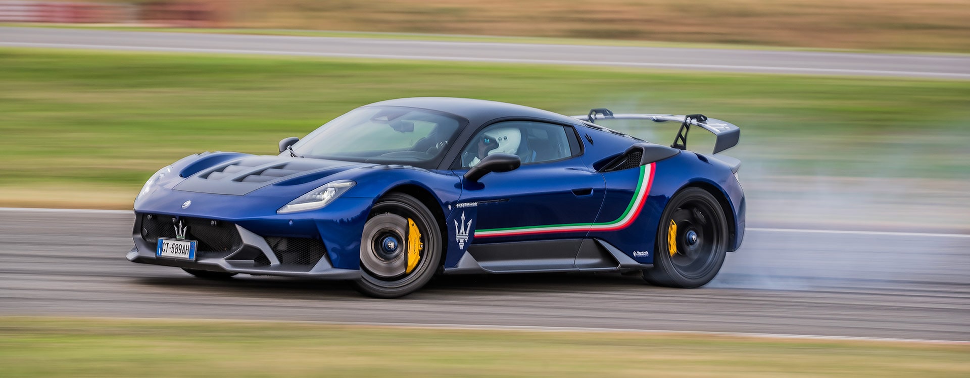 La Maserati GT2 in pista a Vairano La Maserati GT2 in pista a Vairano